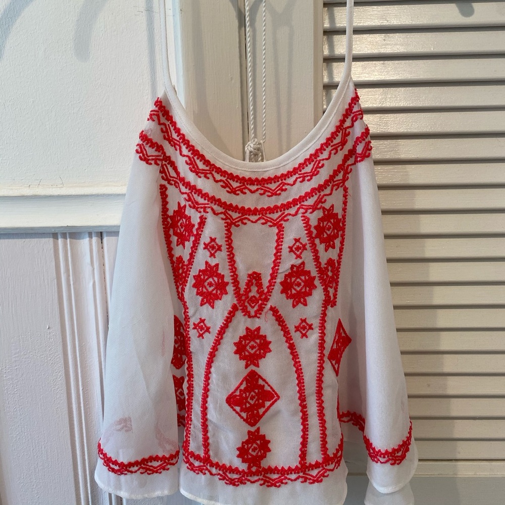 Urban Outfitters Embroidered Tank